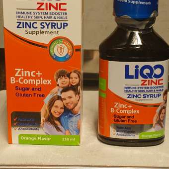Сироп LiQO Цинк+В-комплекс детям с 3 лет 250 мл: отзыв пользователя Детский Мир