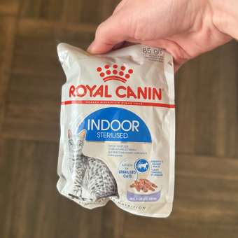 Корм влажный ROYAL CANIN Indoor Sterilised для кошек стерилизованных кусочки в желе: отзыв пользователя. Зоомагазин Зоозавр