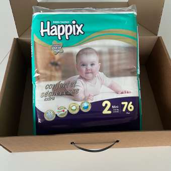 Подгузники HAPPIX Super Dry ультратонкие 2 (3-6 кг) 76 шт.: отзыв пользователя Детский Мир