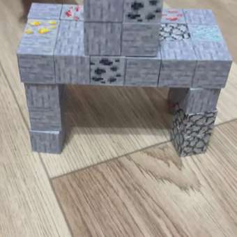 Конструктор BAZUMI магнитный кубики майнкрафт магнитный 143 дет.: отзыв пользователя Детский Мир