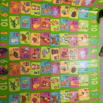 Детский складной Mamagoods Алфавит и Континенты 150 x 200 см 1 шт.: отзыв пользователя Детский Мир