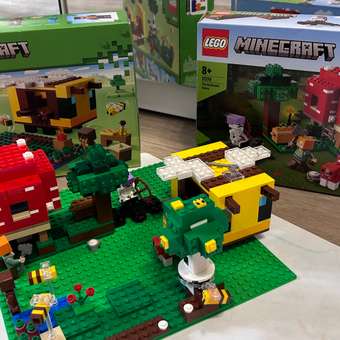 Конструктор LEGO Minecraft Пчелиный коттедж 254 дет.: отзыв пользователя ДетМир