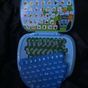 Обучающий компьютер ТОТОША Детский планшет Синий Трактор 200 песен стихов звуков: отзыв пользователя Детский Мир