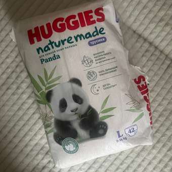 Трусики Huggies Naturemade Panda L (9-14кг) 42 шт.: отзыв пользователя Детский Мир