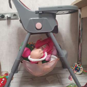 Стульчик для кормления Babyton Bueno Coral-Grey розовый: отзыв пользователя Детский Мир
