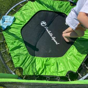 Батут каркасный с защитной сеткой Perfetto Sport BOUNCE 5ft диаметр 1,4 м зелёный: отзыв пользователя Детский Мир
