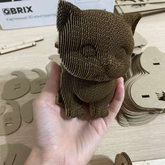 Конструктор QBRIX 3D картонный Три котика 20021: отзыв пользователя ДетМир