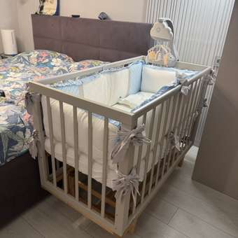 Детская кроватка MOWbaby прямоугольная, продольный маятник (бежевый): отзыв пользователя Детский Мир