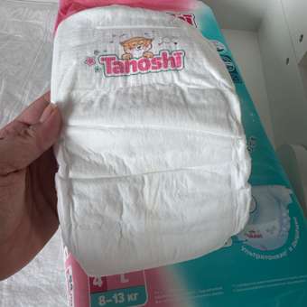 Подгузники Tanoshi L (8-13 кг) 54 шт.: отзыв пользователя ДетМир