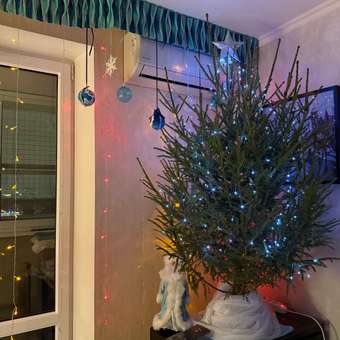 Гирлянда новогодняя Золотая сказка конский хвост интерьерная для дома и на елку 2 м от сети светодиодная: отзыв пользователя Детский Мир