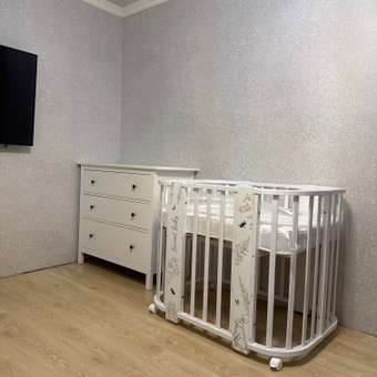 Детская кроватка Sweet Baby Arte овальная, поперечный маятник (белый): отзыв пользователя Детский Мир