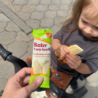 Печенье рисовое Baby two teeth со вкусом яблока и тыквы с 6 месяцев: отзыв пользователя Детский Мир