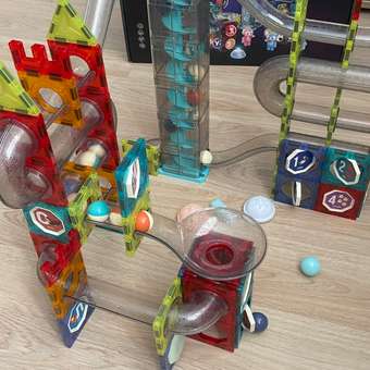 Конструктор PELICAN HAPPY TOYS магнитный 175 дет.: отзыв пользователя Детский Мир