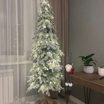 Ель Белоснежка Поезд Ёлок литая заснеженная на высокой ножке 180см.: отзыв пользователя Детский Мир