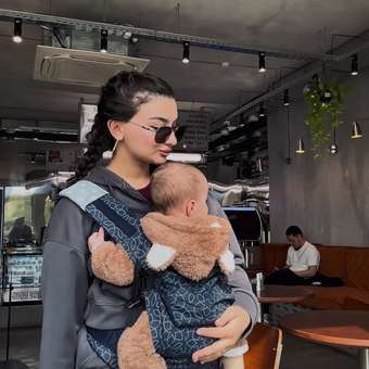 Рюкзак-кенгуру Babyton Слинг Синий: отзыв пользователя Детский Мир