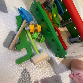 Конструктор Alatoys Ящик инструментов деревянный 19 дет.: отзыв пользователя Детский Мир