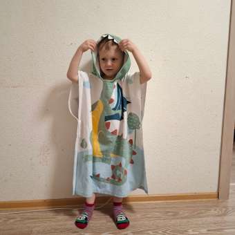 Пончо махровое FUTURINO Home Дракон: отзыв пользователя Детский Мир