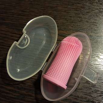 Щётка для чистки зубов животных Пижон 5.5*2.5см контейнер 7*4см в ассортименте: отзыв пользователя магазина низких цен ЕЩЁ