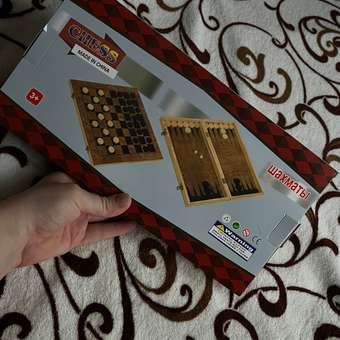 Настольная игра Madliani Шашки Шахматы Нарды: отзыв пользователя Детский Мир