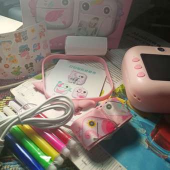 Фотоаппарат с мгновенной печатью CASTLELADY фломастеры, наклейки, ремешок: отзыв пользователя Детский Мир