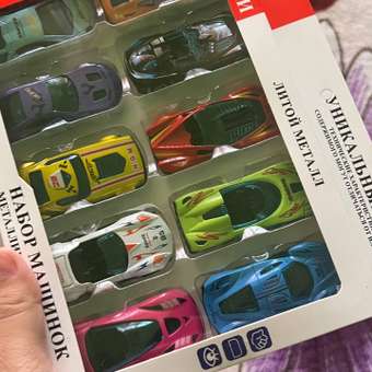 Игровой набор TrendToys металлические машинки 10шт: отзыв пользователя Детский Мир