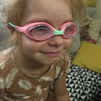 Очки для плавания детские FitSmile от 3 лет мятно-розовый цвет: отзыв пользователя Детский Мир