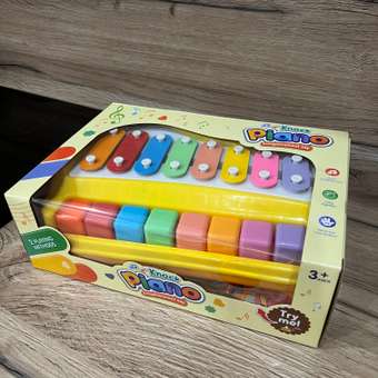 Игрушка музыкальная BAZUMI для малышей, детское пианино, ксилофон: отзыв пользователя Детский Мир