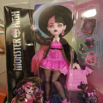 Кукла модельная Monster High Дракулаура со шляпой: отзыв пользователя Детский Мир
