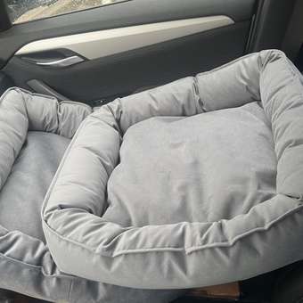 Лежанка для животных Homepet Silver Микровелюр 50*45*15см Серый: отзыв пользователя. Зоомагазин Зоозавр