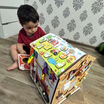 Игрушка MyKiddyQuest бизиборд Ферма: отзыв пользователя Детский Мир