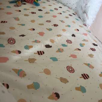 Простыня Amarobaby Эскимо на резинке AMARO-5102-E: отзыв пользователя Детский Мир