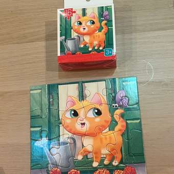 Пазл  Baby Toys First Puzzle Котик 16элементов 04146: отзыв пользователя Детский Мир