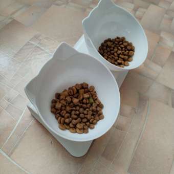 Миски Пижон пластиковые на белой подставке 27.5х14х15 см белые: отзыв пользователя. Зоомагазин Зоозавр