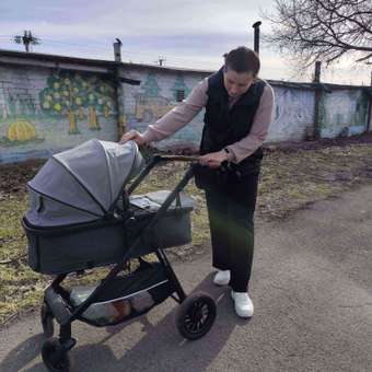 Коляска 2в1 Babyton Sandy Grey серый: отзыв пользователя ДетМир
