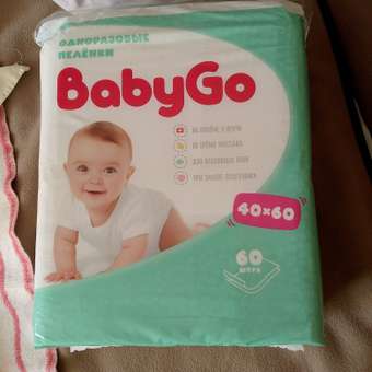 Пелёнки одноразовые BabyGo 40х60 см 60 шт.: отзыв пользователя Детский Мир