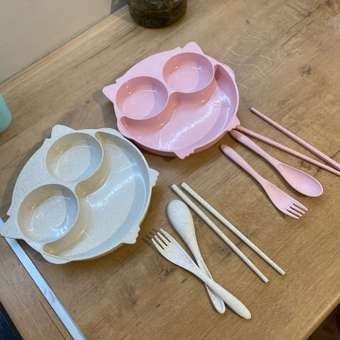 Набор посуды Добрый Филин Совушка 4 предм.: отзыв пользователя Детский Мир