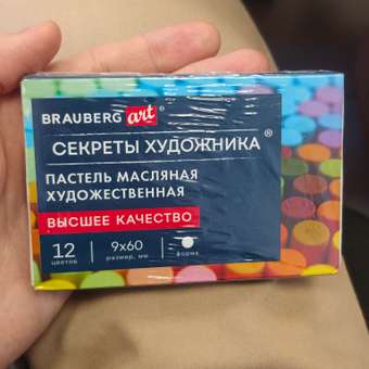 Пастель масляная Brauberg 12 шт.: отзыв пользователя Детский Мир
