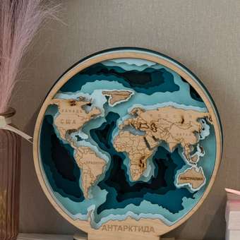 Набор для творчества ЧудоСветик сборка Карта мира: отзыв пользователя Детский Мир