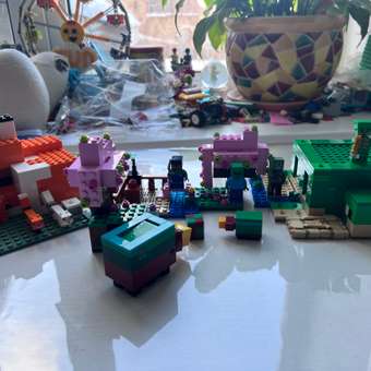Конструктор LEGO Minecraft Вишневый цветущий сад 304 дет.: отзыв пользователя Детский Мир