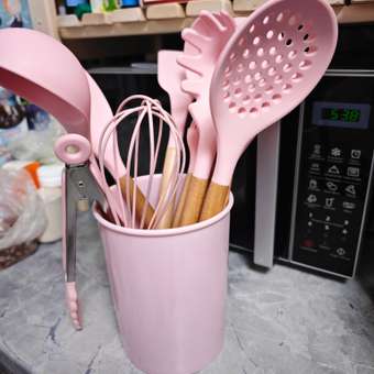 Набор кухонных принадлежностей HILZZ 12 предметов розовый: отзыв пользователя Детский Мир