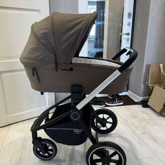 Коляска 2в1 MOWbaby Zoom 2в1, silver cacao brown коричневый: отзыв пользователя Детский Мир
