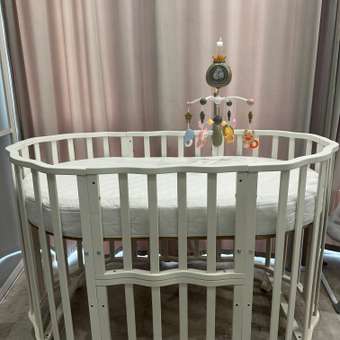 Детская кроватка Incanto овальная, без маятника (белый): отзыв пользователя Детский Мир
