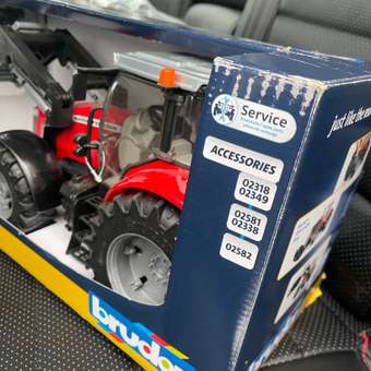 Трактор Bruder Massey Ferguson 7600 с погрузчиком 1:16: отзыв пользователя Детский Мир