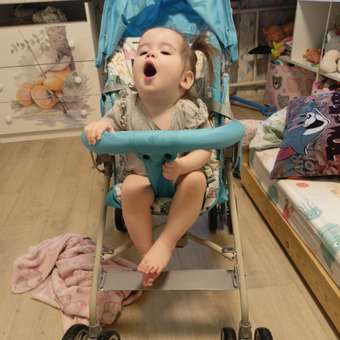 Коляска прогулочная Babyton Light голубой: отзыв пользователя ДетМир