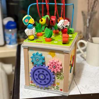 Игрушка CASTLELADY сортер 10 в 1 развивающий бизиборд: отзыв пользователя Детский Мир