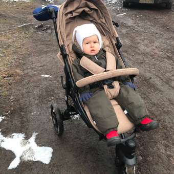 Коляска прогулочная Babyton Trio Sand бежевый: отзыв пользователя Детский Мир
