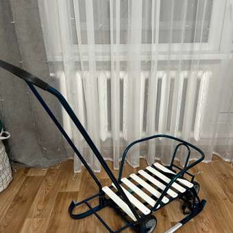 Санки NiKA kids Тимка 6 универсал морской лак: отзыв пользователя ДетМир