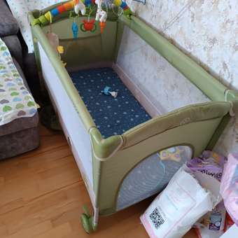 Манеж кровать Babyton Dreamy Green: отзыв пользователя Детский Мир