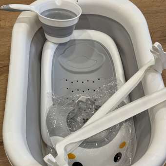 Ванночка Tomix BathKit складная серый: отзыв пользователя Детский Мир