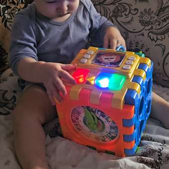 Игрушка SHARKTOYS развивающий центр Музыкальный мегакуб оранжевый: отзыв пользователя Детский Мир